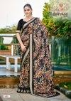 Shivani Vol 1 By Kashvi Dull Moss Viscose Border Sarees Wholesale Price In Surat